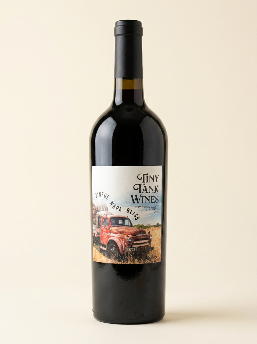 2021 Zinful Napa Bliss bottle